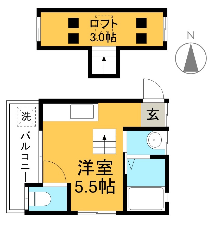 アリストハイツ 202号室 間取り