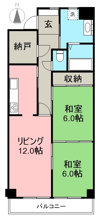 サーパス知寄町Ⅰ 間取り図