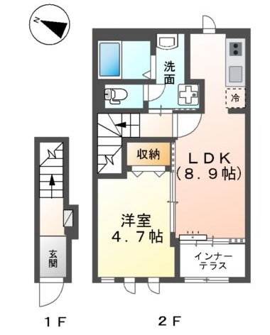 十色 202号室 間取り