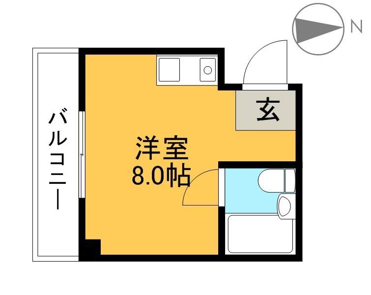 コーポ・ナカムラ 203号室 間取り