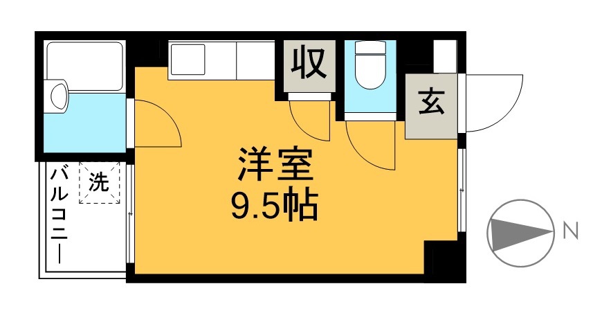 ノースリバーⅠ 208号室 間取り