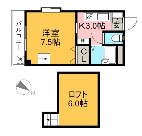 メゾン中堤 間取り図