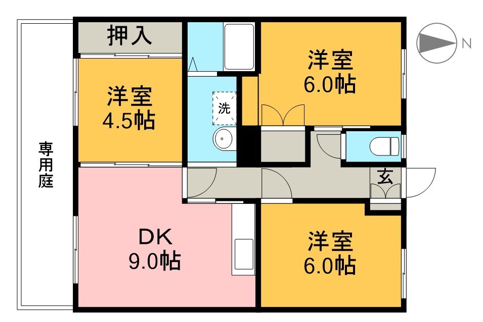 アバン寿 間取り図