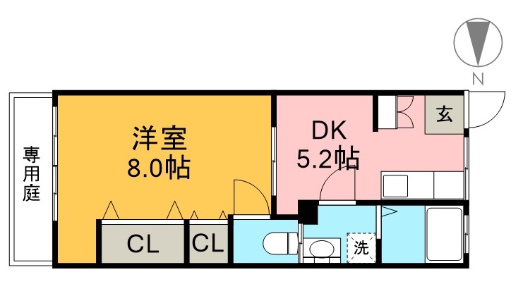 日の出マンション 13号室 間取り