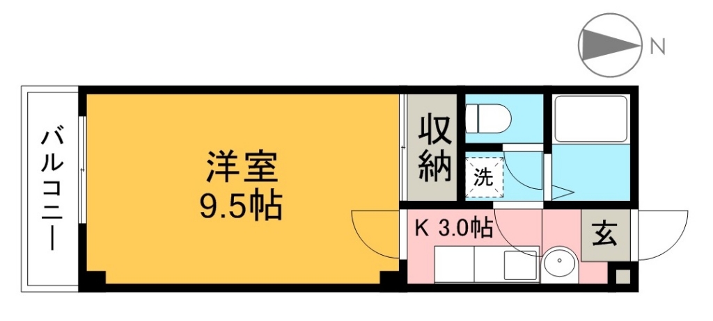 オカダハイツ 間取り図