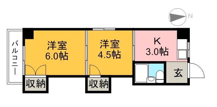 山下ナワテハイツ 間取り図