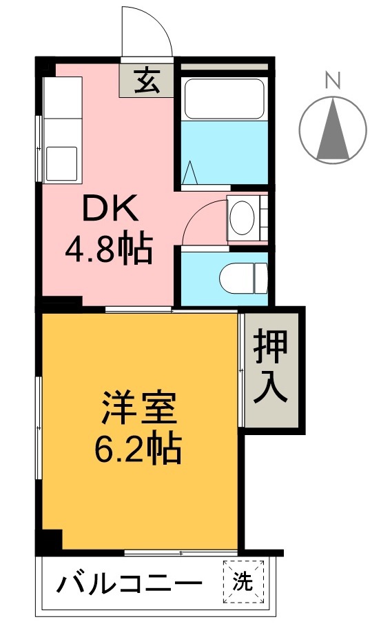 中ノ橋ハイツ 間取り図