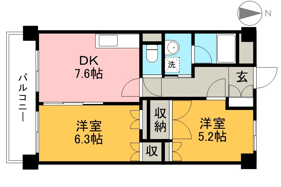 ノースリバーⅡ 間取り図