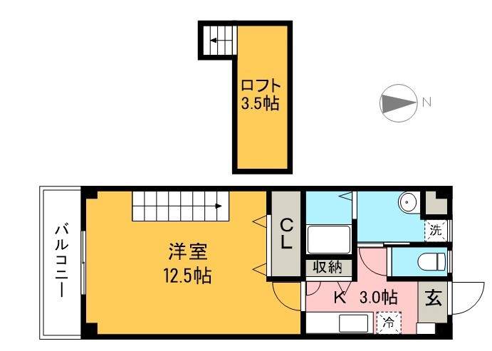 マンション　エレガント 間取り図