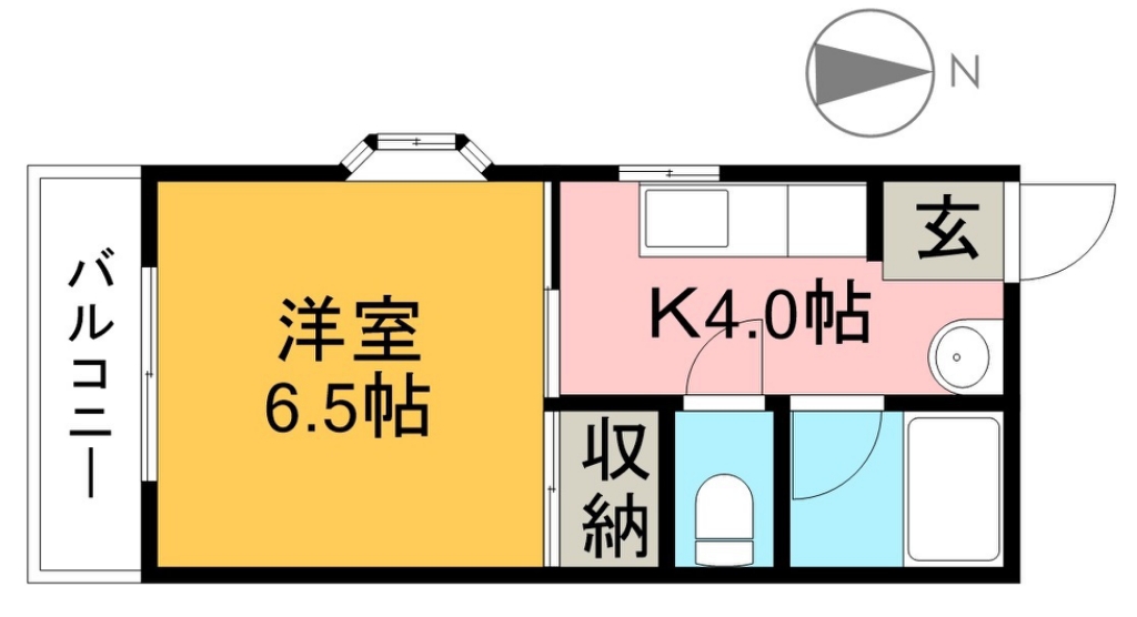 コーポ泉川 202号室 間取り