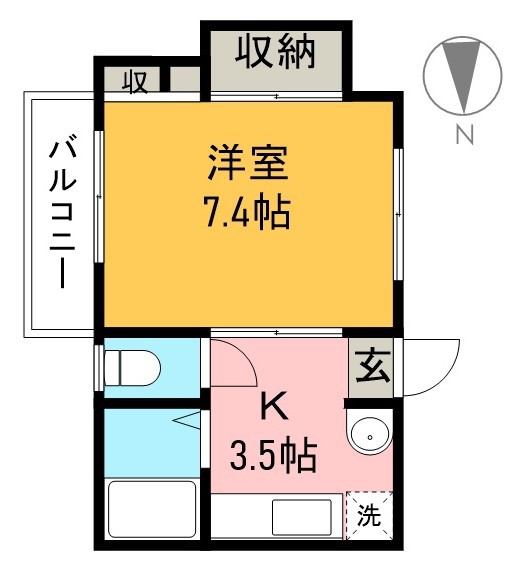 アネックス通町 401号室 間取り