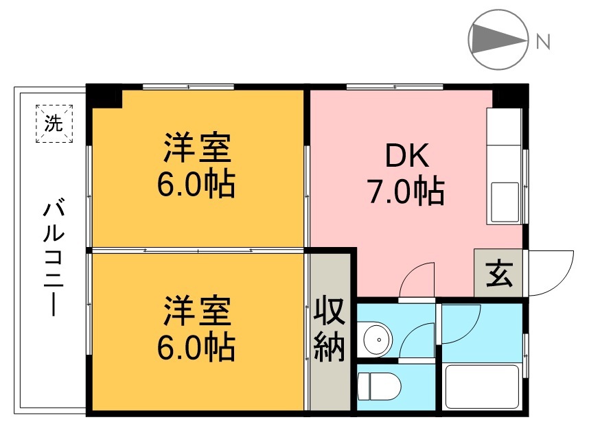 ハイツセピア 401号室 間取り