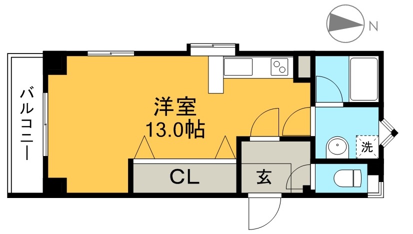 メゾン岡村 301号室 間取り