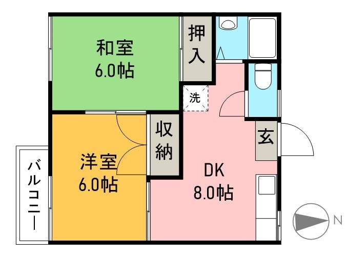 コーポキラ 間取り図