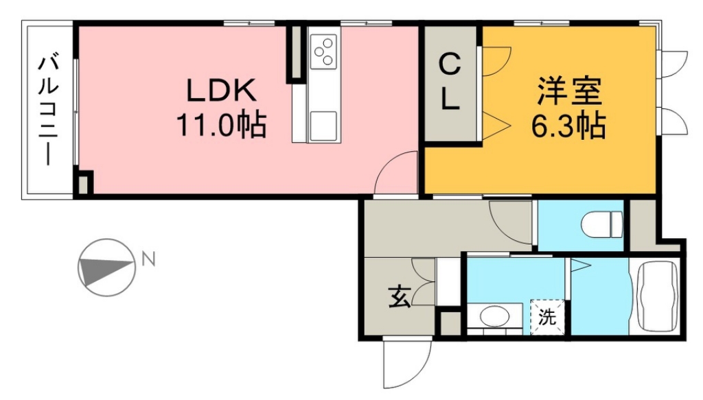 ベレオ　サンセイ 間取り図