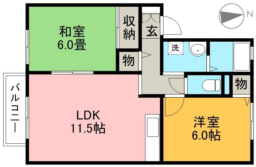 エスポアール翠　Ａ棟 間取り図