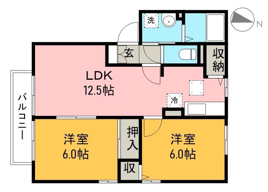 エスポワール　Ａ棟 間取り図