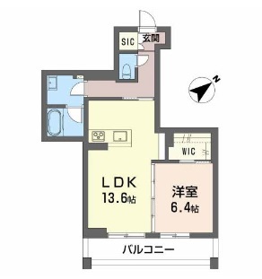 ベレオガーデンズ　ＭｉｗａⅡ 202号室 間取り