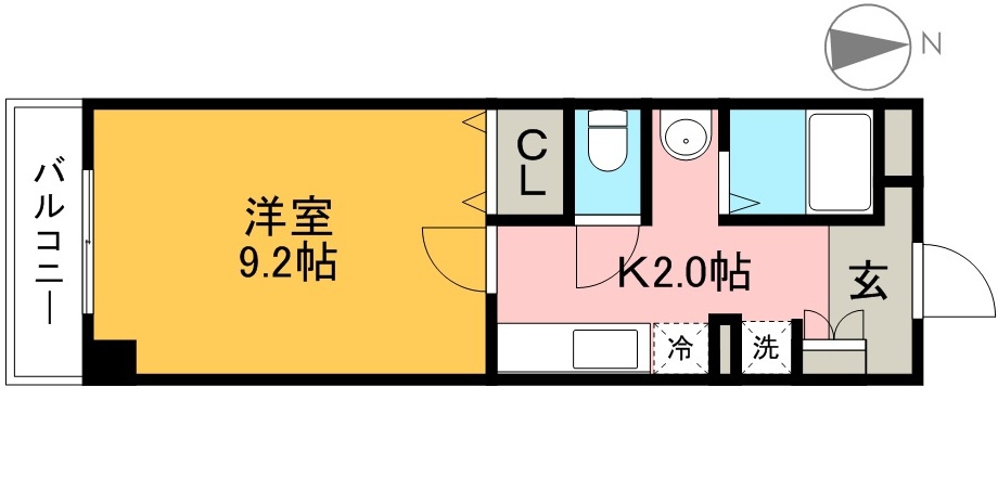 ドエル森の木 207号室 間取り