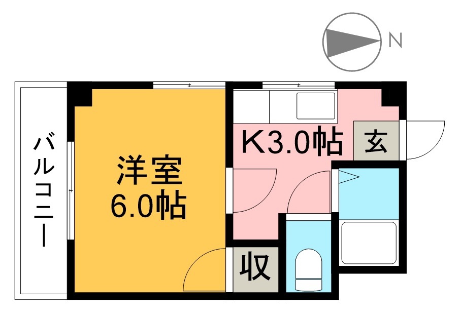 ハイツミーナ 間取り図