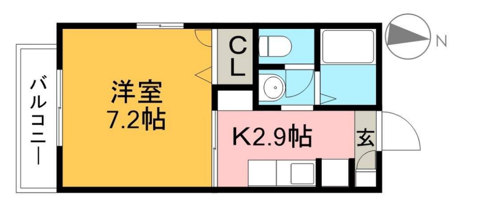 シャーメゾン比島　Ｂ棟 間取り図