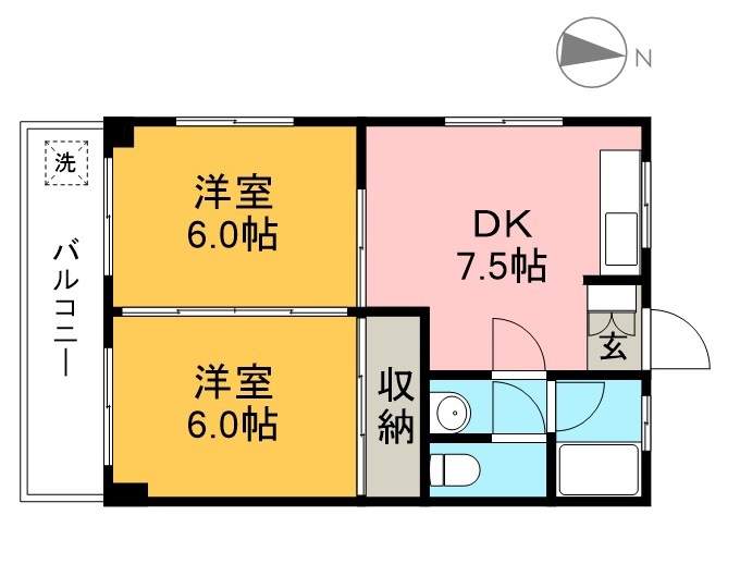 ハイツ石立 間取り図