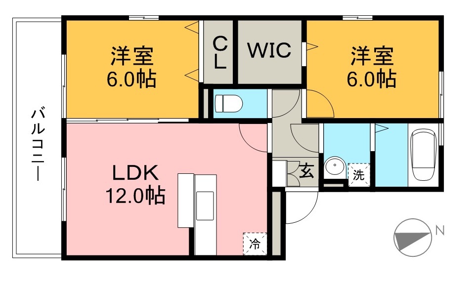 リビングタウン薊野 間取り図