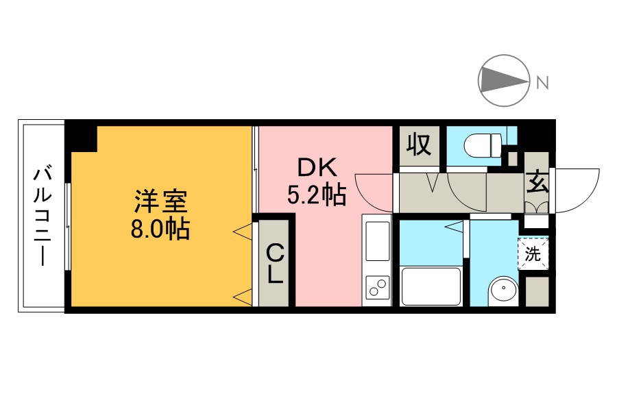 エルフィーノ 702号室 間取り