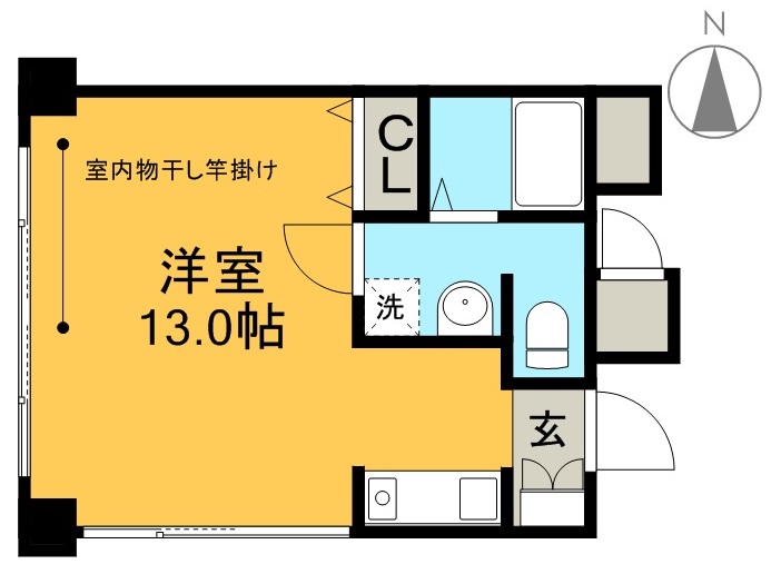 クレール本町 205号室 間取り