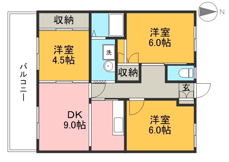 アバン寿 202号室 間取り