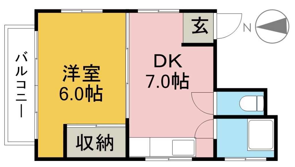 メゾンアルエはりまや 302号室 間取り