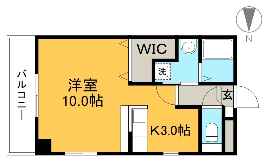 アスティオンＹ 303号室 間取り