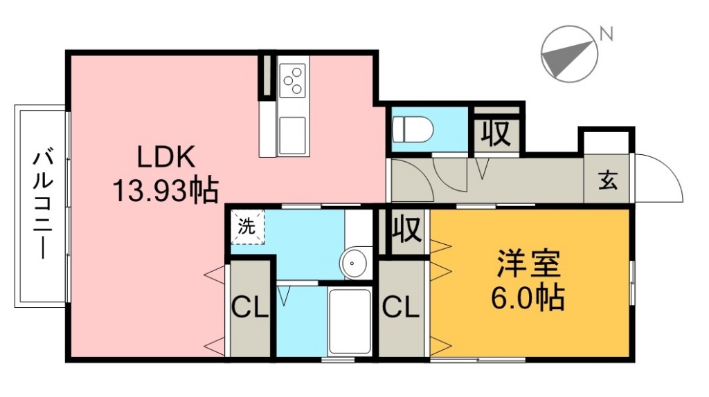 スバルホーム 101号室 間取り