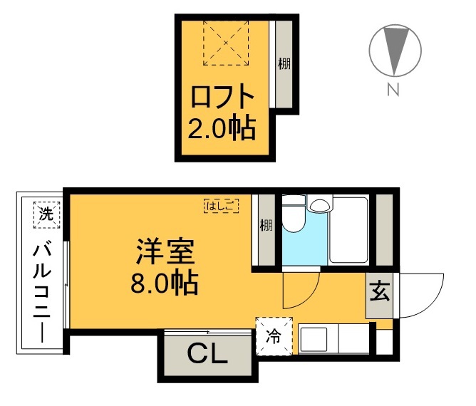 新堀ハイツ２ 302号室 間取り