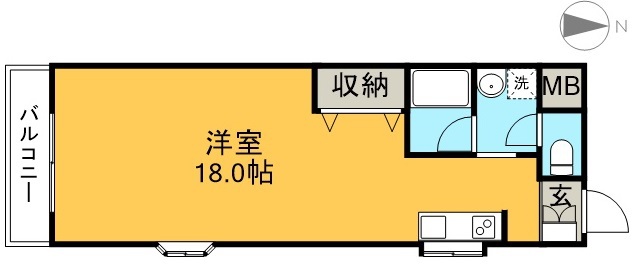 ハイツグランマーム 301号室 間取り
