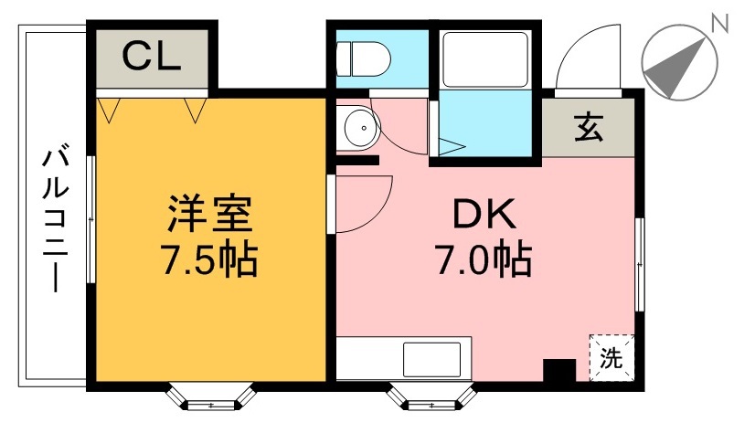 ノワール愛宕山 402号室 間取り