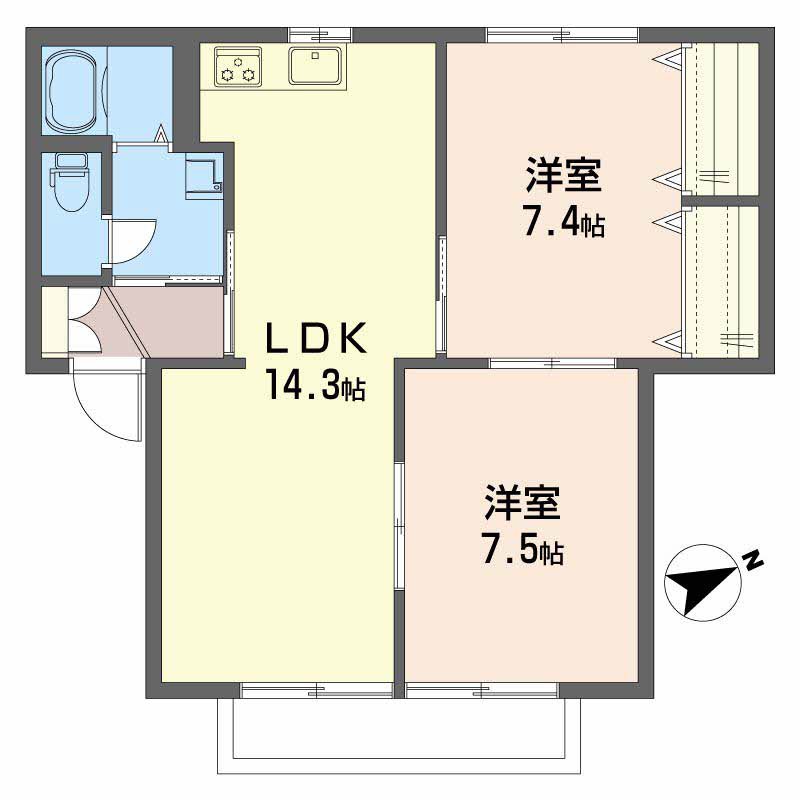 レジデンス植野 間取り図