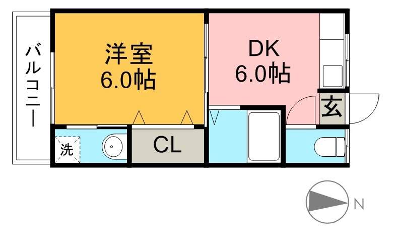 ドリームハウス 211東号室 間取り