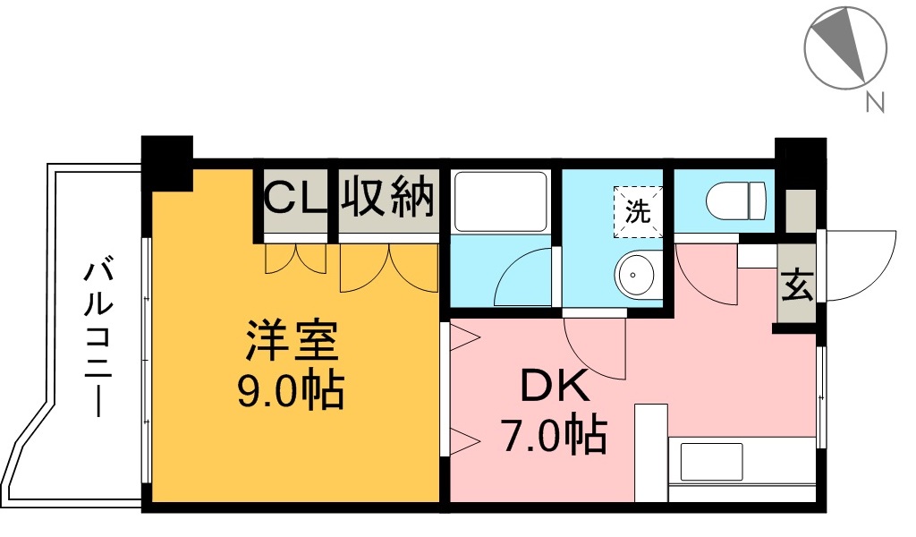 ドリームハウスⅢ 603号室 間取り