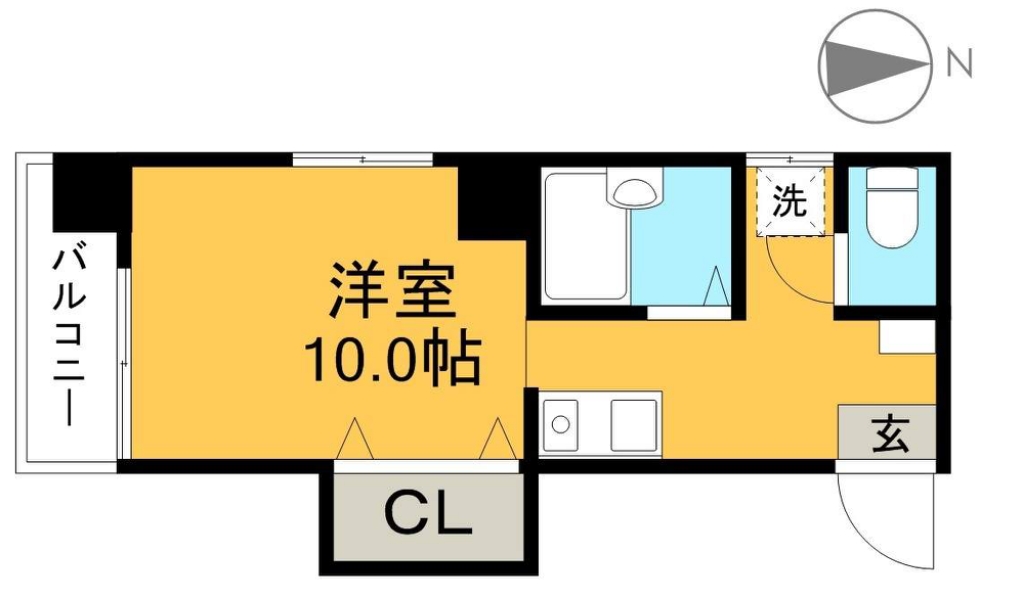 リヴィエラ二葉町 304号室 間取り