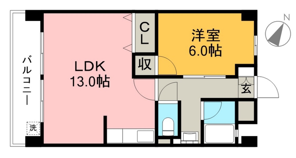 キャメルシード 206号室 間取り