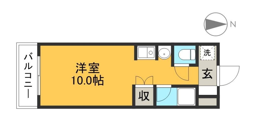 テイクプラス 403号室 間取り