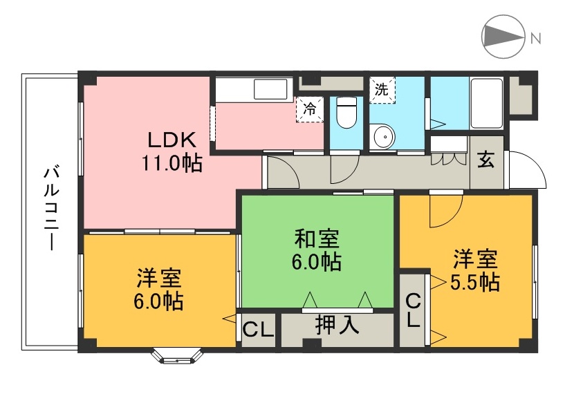 Ｙ－ウエストツイチカ 201号室 間取り