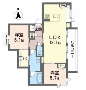 ベレオニシムラⅡ 202号室 間取り