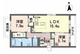 ベレオニシムラⅡ 101号室 間取り