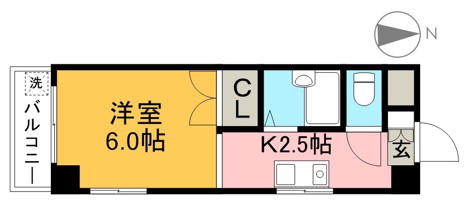 ハイツＡ 208号室 間取り