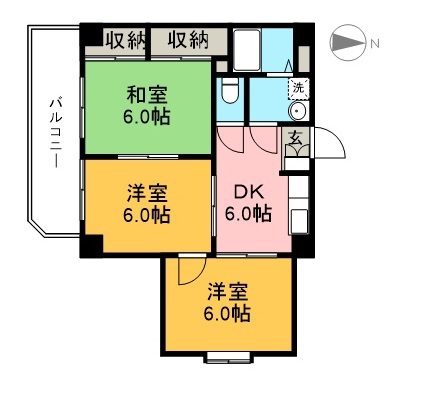 メゾンＭＩＹＡＪＩ 203号室 間取り