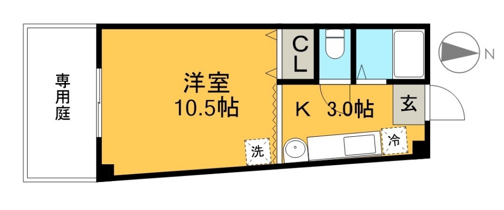 マザーグース＆Ｍ・Ｋ 103号室 間取り