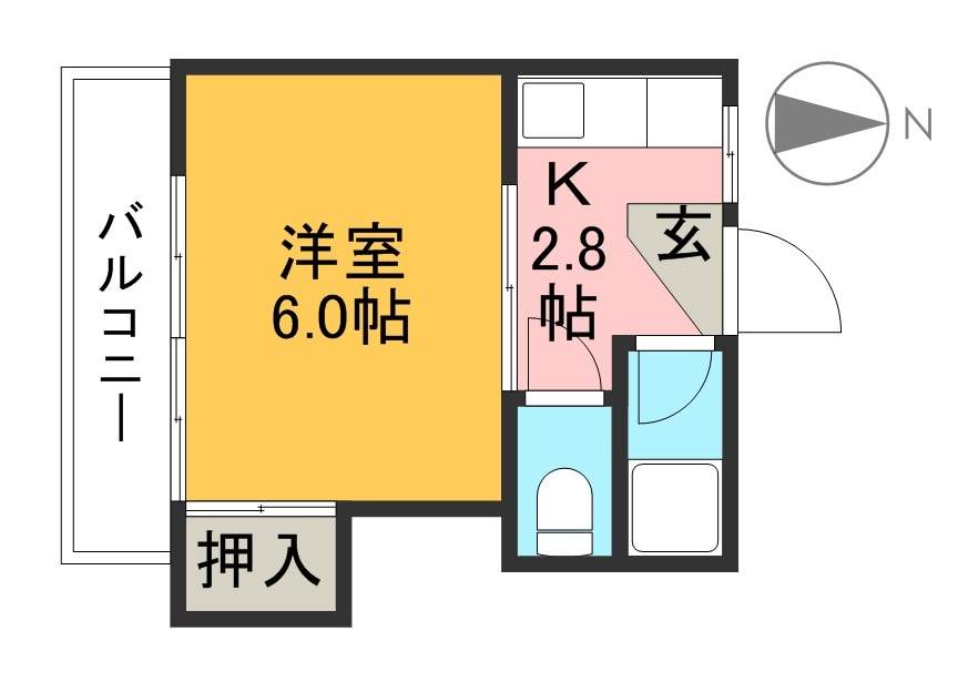 Ｋ－ｖｉｌｌａｇｅ　東雲 202号室 間取り