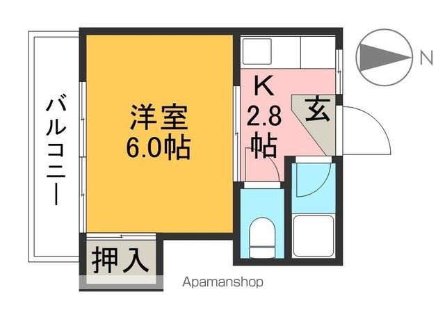 Ｋ－ｖｉｌｌａｇｅ　東雲 202号室 間取り